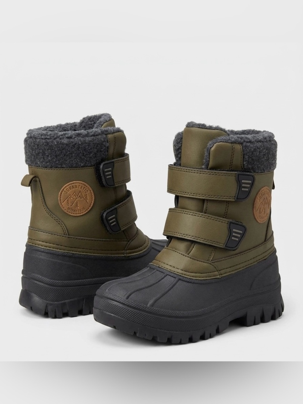 Joe Fresh Boys Winter Snow Boots Sz 11 3M Thinsulate Olive Green Duck NWOT